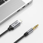 Tech-Protect UltraBoost audio Lightning / mini lizdas 3,5 mm kabelis 1 m - juodas -- Audio Cables