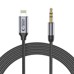 Tech-Protect UltraBoost audio Lightning / mini lizdas 3,5 mm kabelis 1 m - juodas -- Audio Cables
