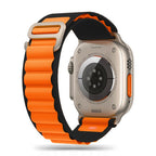 Tech-Protect Nylon Pro dirželis, skirtas Apple Watch 4/5/6/7/8/9/SE/Ultra 1/2 (42/44/45/49 mm) – juodas ir oranžinis --...