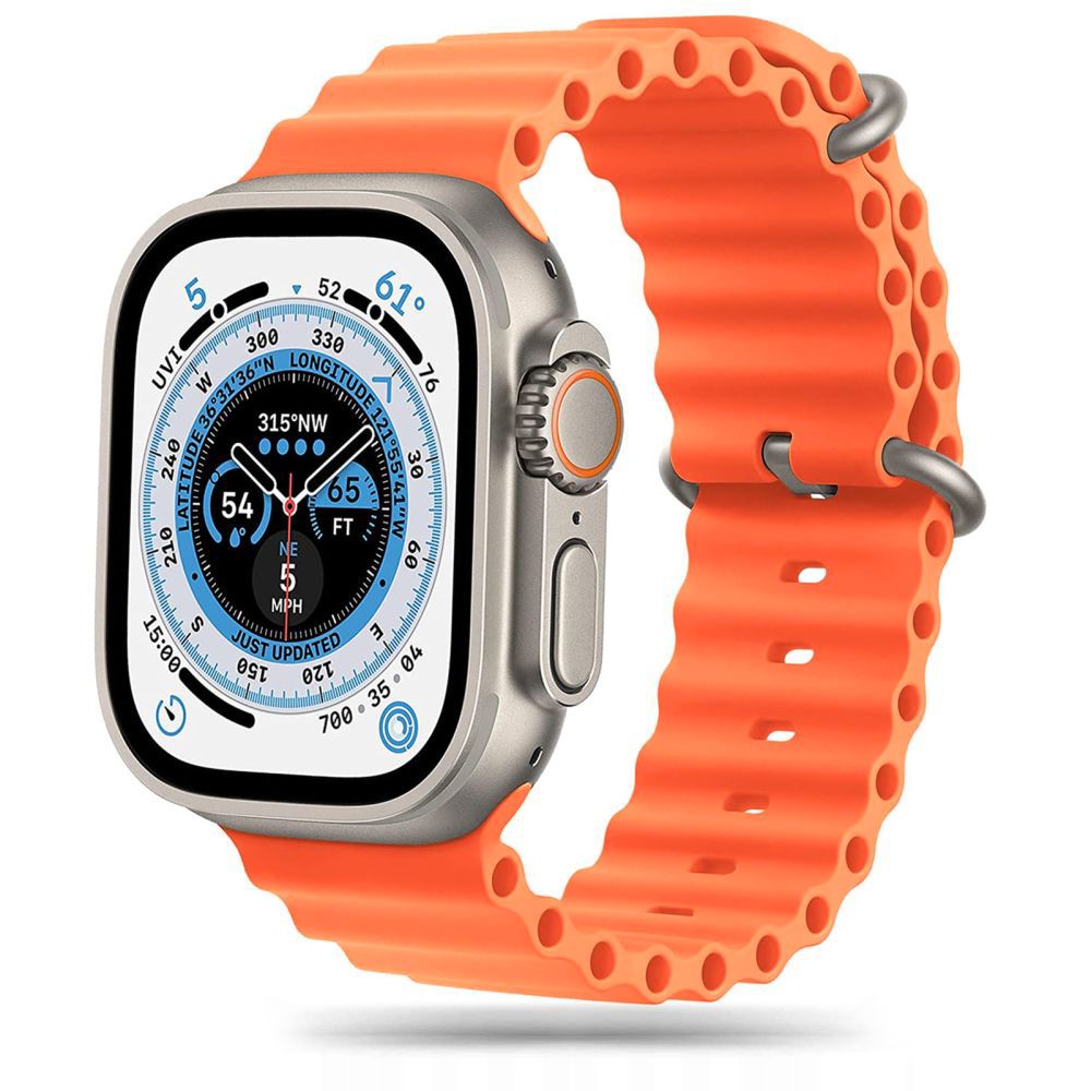 Tech-Protect IconBand Pro dirželis, skirtas Apple Watch 4/5/6/7/8/9/SE/Ultra 1/2 (42/44/45/49 mm) – oranžinis -- Apple...
