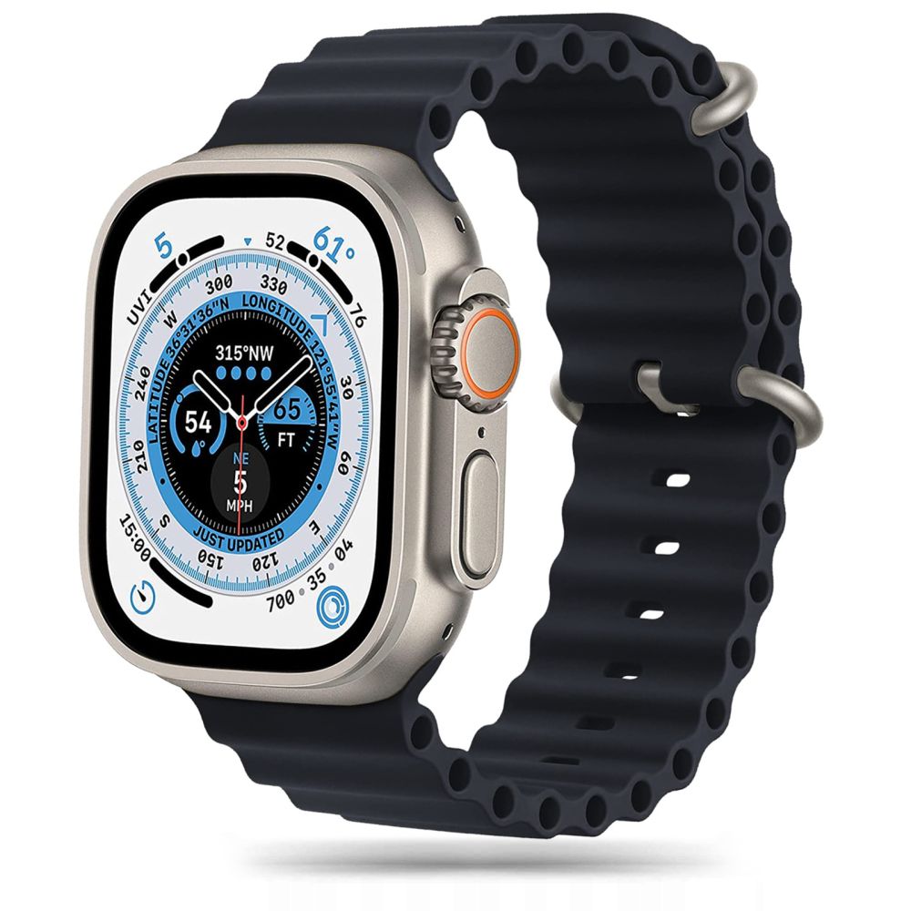 Tech-Protect IconBand Pro dirželis, skirtas Apple Watch 4/5/6/7/8/9/SE/Ultra 1/2 (42/44/45/49 mm) – juodas -- Apple Watch 4