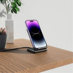 Tech-Protect Indukcinis įkroviklis QI15W-S2 15W stovo formos - juodas -- Cell phone chargers