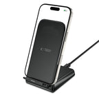 Tech-Protect Indukcinis įkroviklis QI15W-S2 15W stovo formos - juodas -- Cell phone chargers