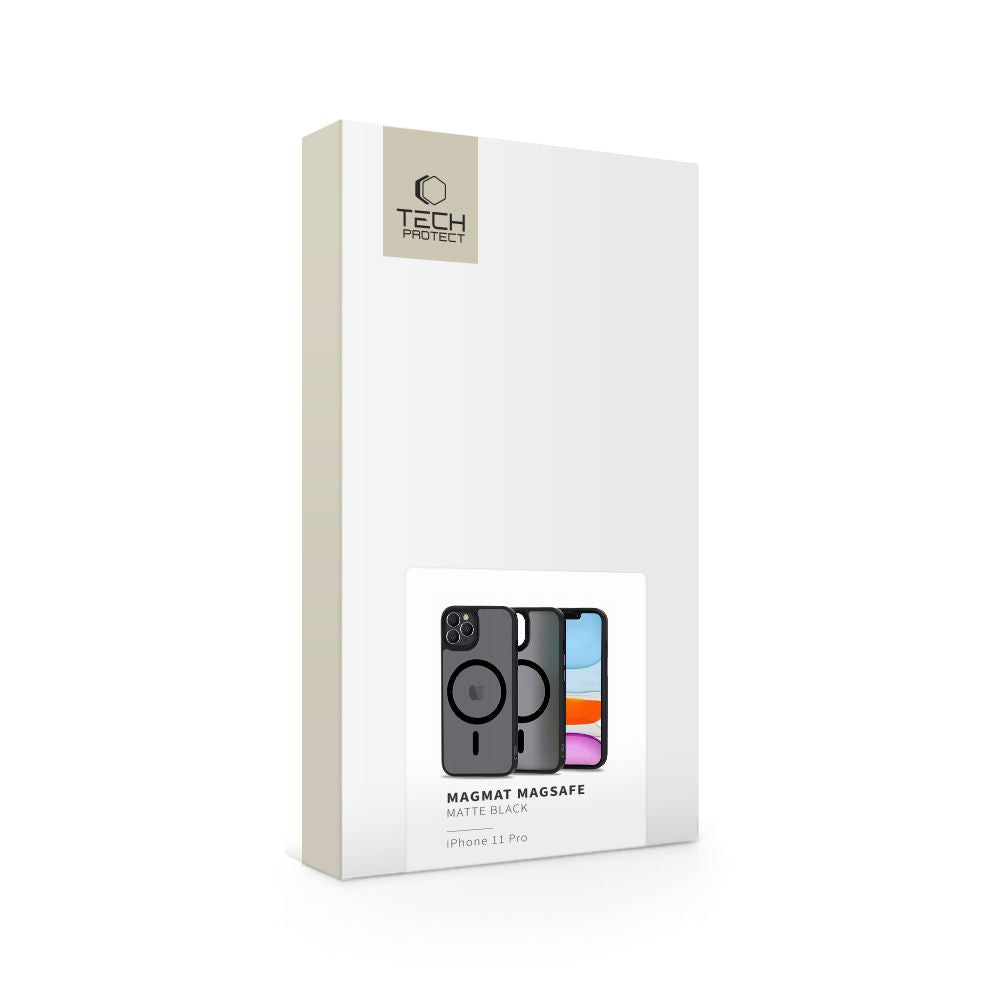 Tech-Protect MagMat MagSafe dėklas iPhone 11 Pro – juodas -- iPhone 11 Pro