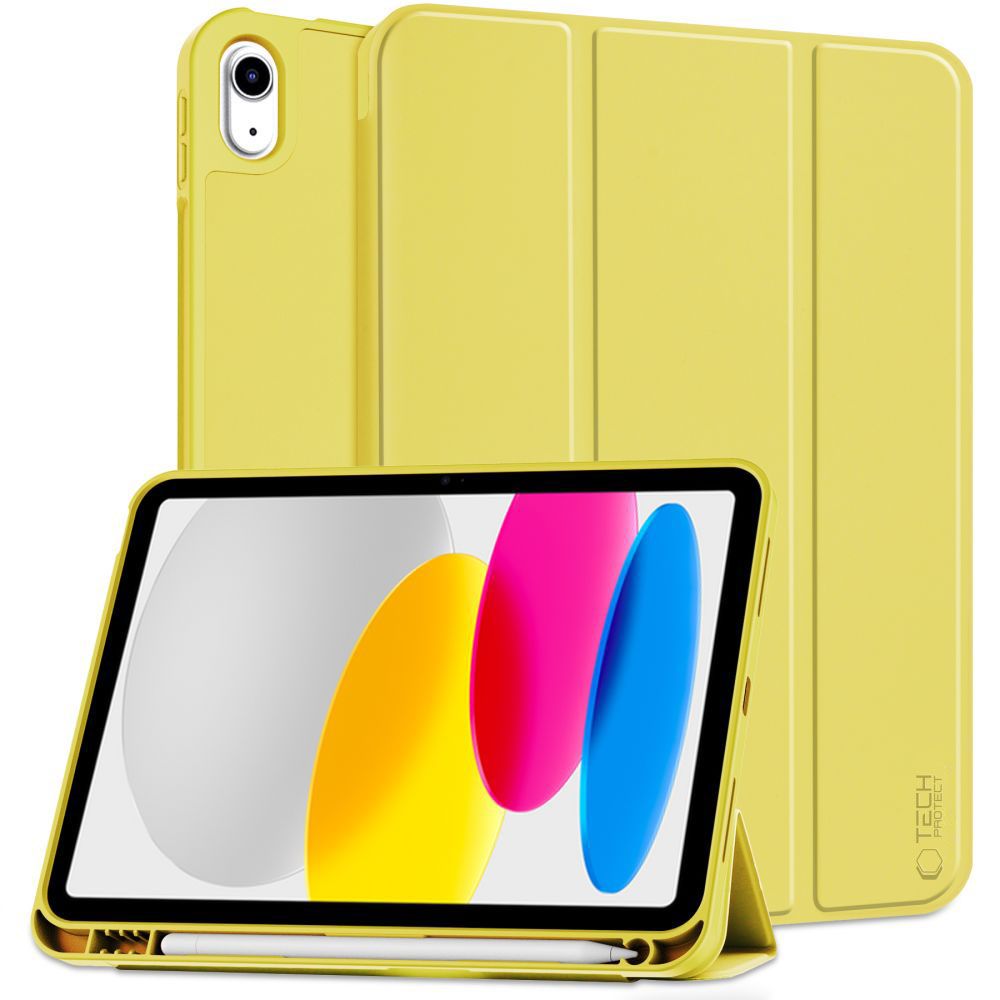 Tech-Protect SC Pen dėklas iPad 10.9 2022 – geltonas -- iPad 10.9" 2022