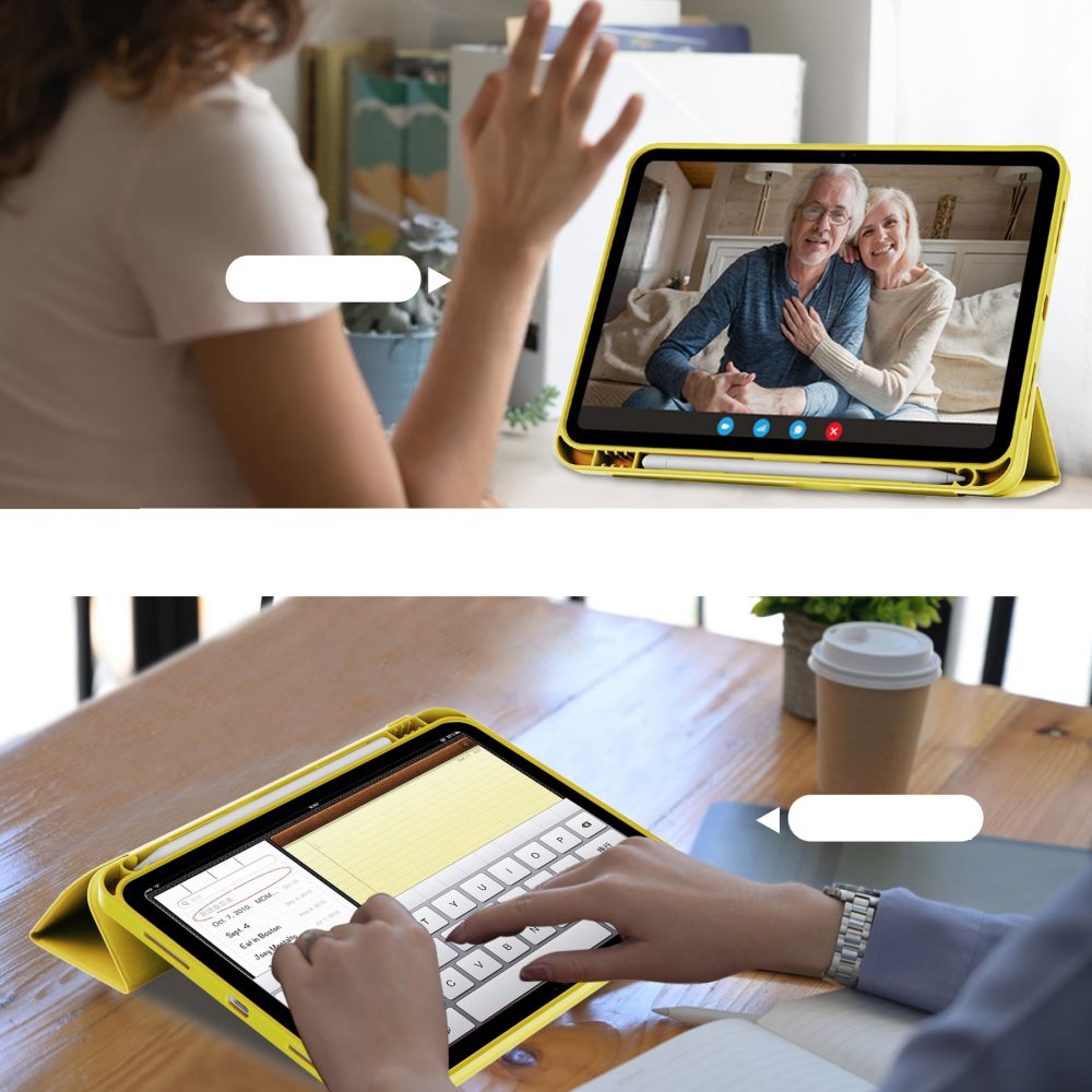 Tech-Protect SC Pen dėklas iPad 10.9 2022 – geltonas -- iPad 10.9" 2022