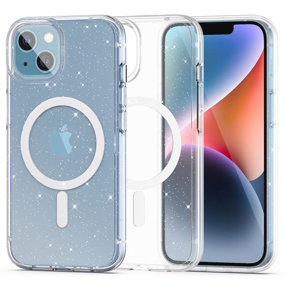 Tech-Protect MagSafe dėklas iPhone 13/14 – skaidrus blizgus -- iPhone 13