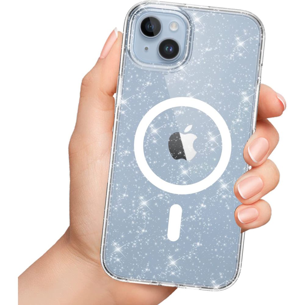 Tech-Protect MagSafe dėklas iPhone 13/14 – skaidrus blizgus -- iPhone 13