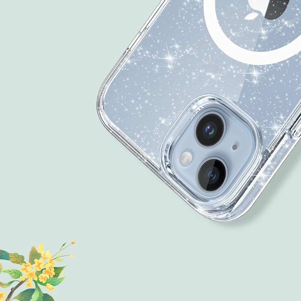 Tech-Protect MagSafe dėklas iPhone 13/14 – skaidrus blizgus -- iPhone 13