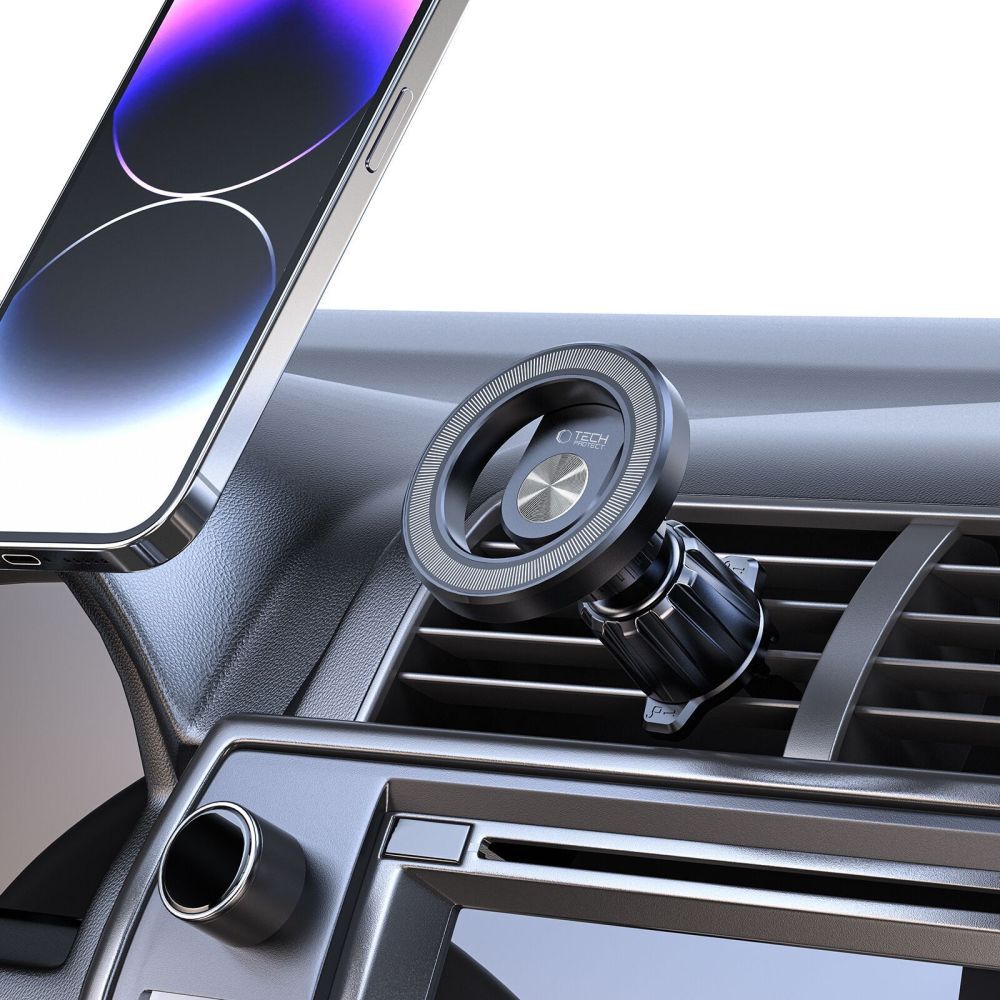 Tech-Protect N53 automobilinis telefono laikiklis su MagSafe oro grotelių angai - juodas -- Cell phone holders