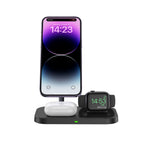 Tech-Protect Indukcinis įkroviklis QI15W-A22 MagSafe su 3in1 MagSafe stovu išmaniajam telefonui / Apple Watch / AirPods -...