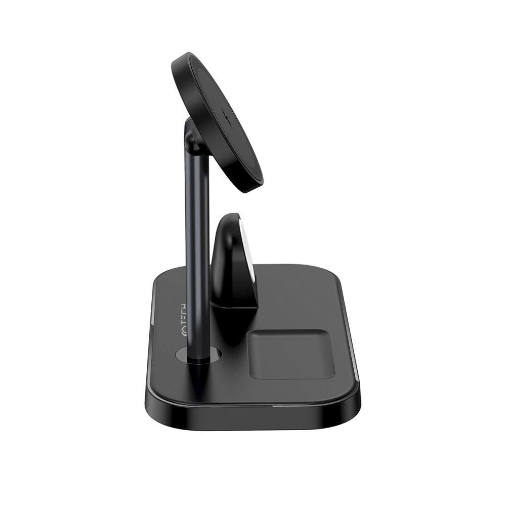 Tech-Protect Indukcinis įkroviklis QI15W-A22 MagSafe su 3in1 MagSafe stovu išmaniajam telefonui / Apple Watch / AirPods -...