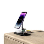 Tech-Protect Indukcinis įkroviklis QI15W-A22 MagSafe su 3in1 MagSafe stovu išmaniajam telefonui / Apple Watch / AirPods -...