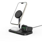 Tech-Protect Indukcinis įkroviklis QI15W-A22 MagSafe su 3in1 MagSafe stovu išmaniajam telefonui / Apple Watch / AirPods -...
