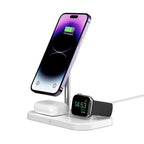 Tech-Protect Indukcinis įkroviklis QI15W-A22 MagSafe su 3in1 MagSafe stovu išmaniajam telefonui / Apple Watch / AirPods -...