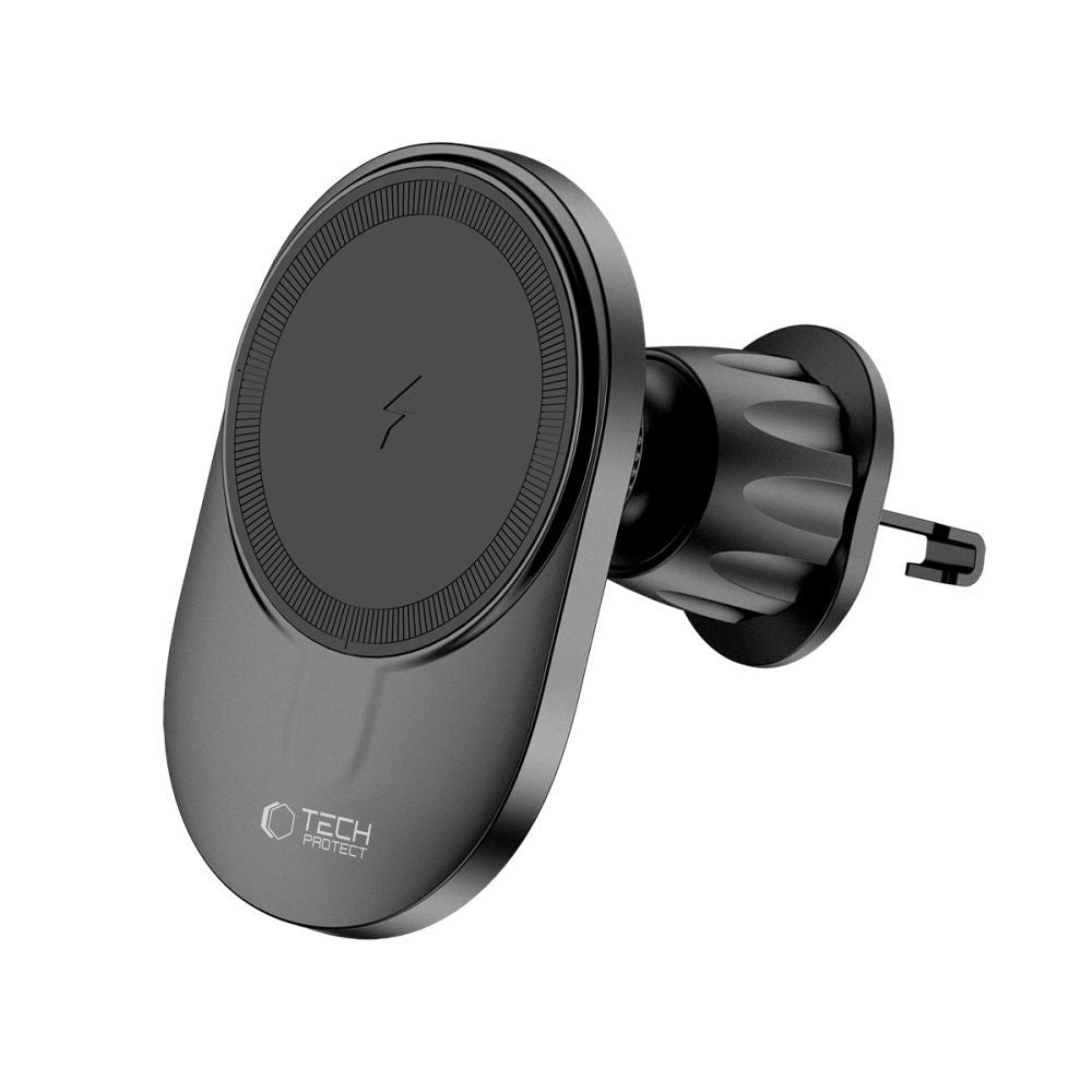 Tech-Protect Automobilinis telefono laikiklis MM15W-V1 su MagSafe 15W belaidžiu įkrovikliu prietaisų skydeliui / oro...