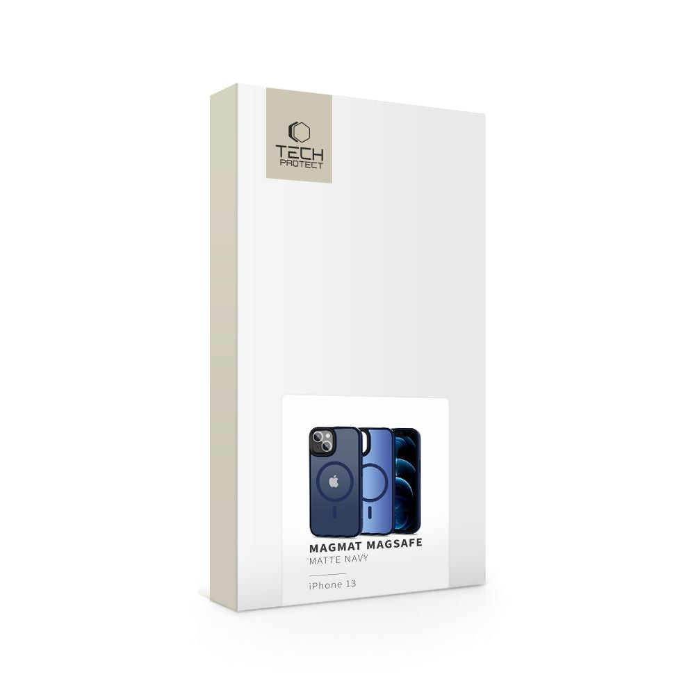 Tech-Protect MagMat MagSafe dėklas iPhone 13 – tamsiai mėlynas -- iPhone 13