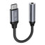Tech-Protect UltraBoost USB-C / 3,5 mm mini lizdo adapteris - juodas -- USB Adapters