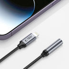 Tech-Protect UltraBoost Lightning / 3,5 mm mini lizdo adapteris - juodas -- USB Adapters