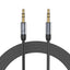 Tech-Protect UltraBoost kabelis 3,5 mm mini lizdas / 3,5 mm mini lizdas 1,5 m - juodas -- Audio Cables