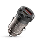 Tech-Protect Automobilinis įkroviklis CC45W USB-C PD 45W / USB-A QC 3.0 - juodas -- Cell phone chargers