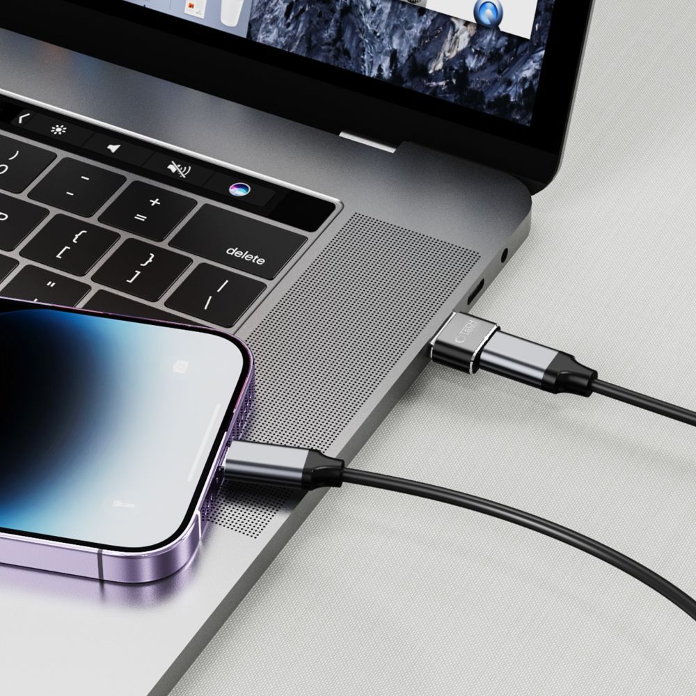 Tech-Protect UltraBoost USB-A (vyriškas) / USB-C (moteriškas) adapteris – juodas -- USB Adapters