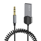 Tech-Protect UltraBoost garso adapteris mini jack 3,5 mm (kištukas) / Bluetooth – pilkas -- Audio Adapters