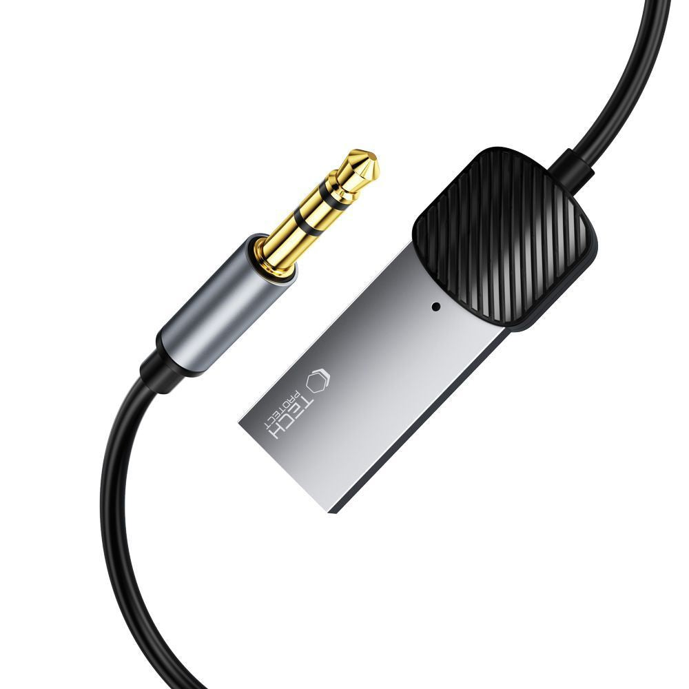 Tech-Protect UltraBoost garso adapteris mini jack 3,5 mm (kištukas) / Bluetooth – pilkas -- Audio Adapters