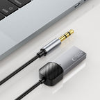 Tech-Protect UltraBoost garso adapteris mini jack 3,5 mm (kištukas) / Bluetooth – pilkas -- Audio Adapters