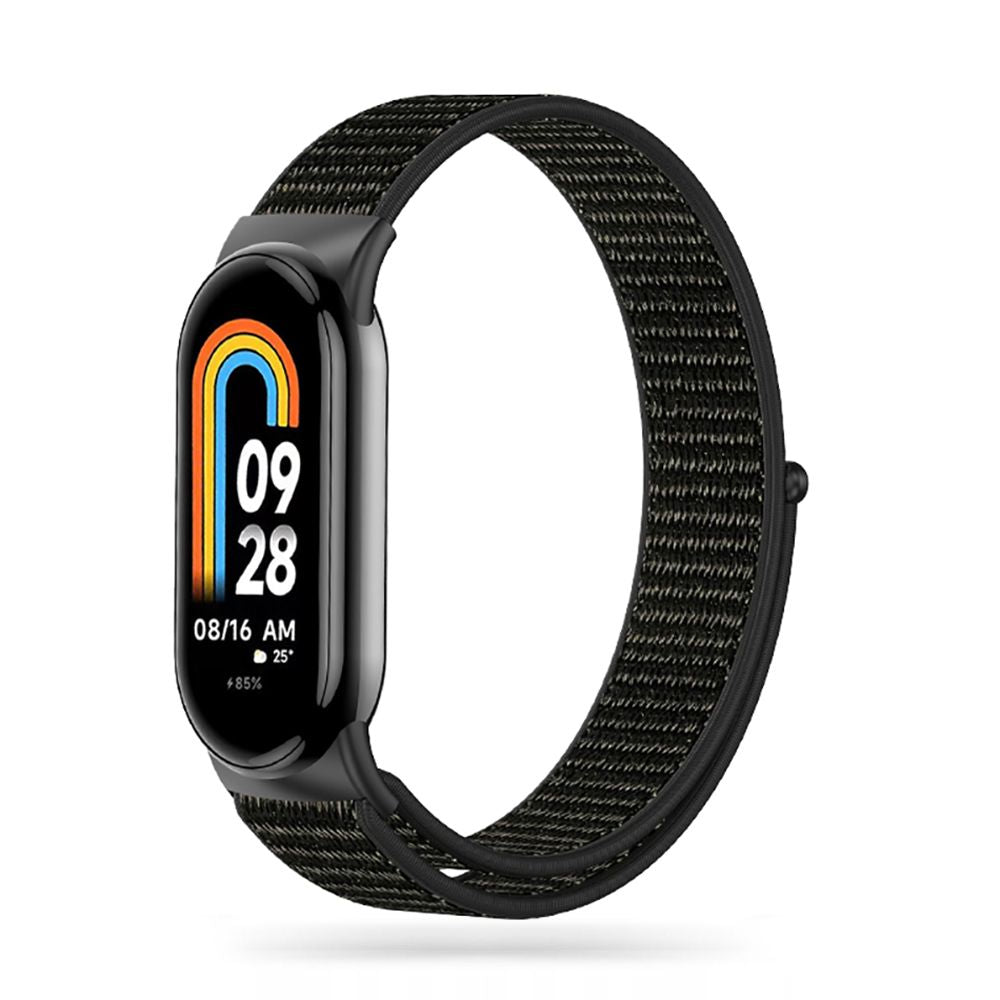 Tech-Protect nailoninis dirželis, skirtas Xiaomi Smart Band 8/8 NFC – juodas -- Xiaomi Smart Band 8