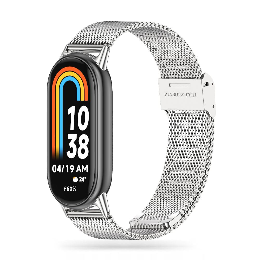 Tech-Protect MilaneseBand dirželis, skirtas Xiaomi Smart Band 8/8 NFC – sidabrinis -- Xiaomi Smart Band 8
