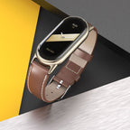 Tech-Protect Leatherfit dirželis, skirtas Xiaomi Smart Band 8/8 NFC - juodas -- Xiaomi Smart Band 8