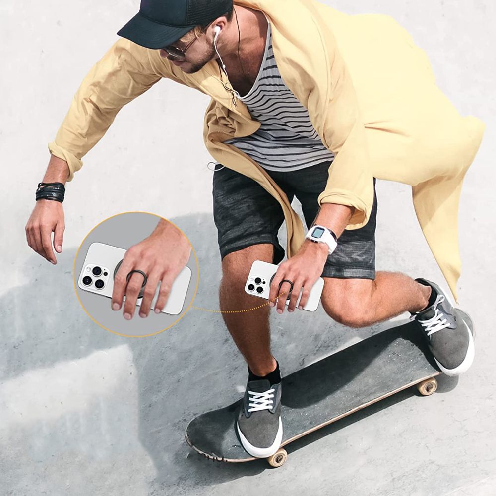 Tech-Protect MMR100 magnetinis telefono laikiklis / žiedas su MagSafe - pilkas