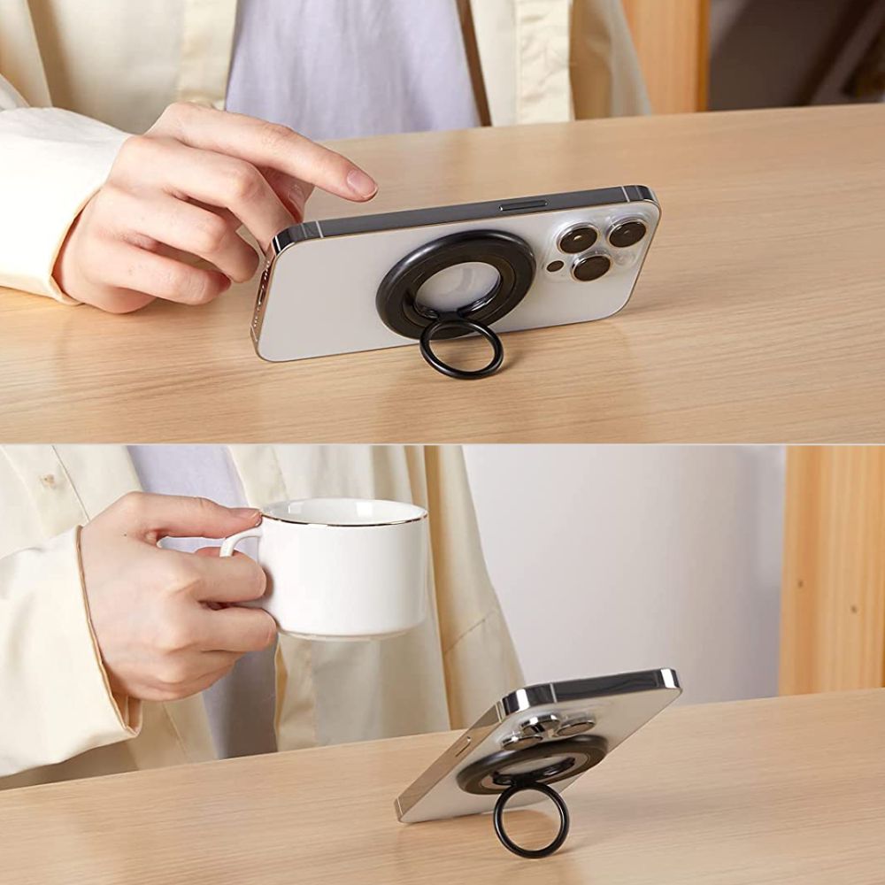 Tech-Protect MMR100 magnetinis telefono laikiklis / žiedas su MagSafe - pilkas -- Cell phone holders
