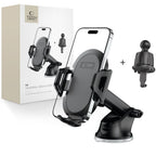 Tech-Protect V5 automobilinis telefono laikiklis prietaisų skydeliui / oro grotelių angai - juodas -- Cell phone holders