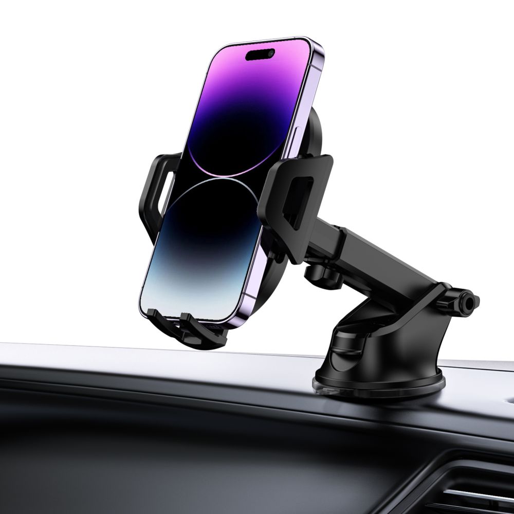 Tech-Protect V5 automobilinis telefono laikiklis prietaisų skydeliui / oro grotelių angai - juodas -- Cell phone holders