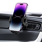 Tech-Protect V5 automobilinis telefono laikiklis prietaisų skydeliui / oro grotelių angai - juodas -- Cell phone holders