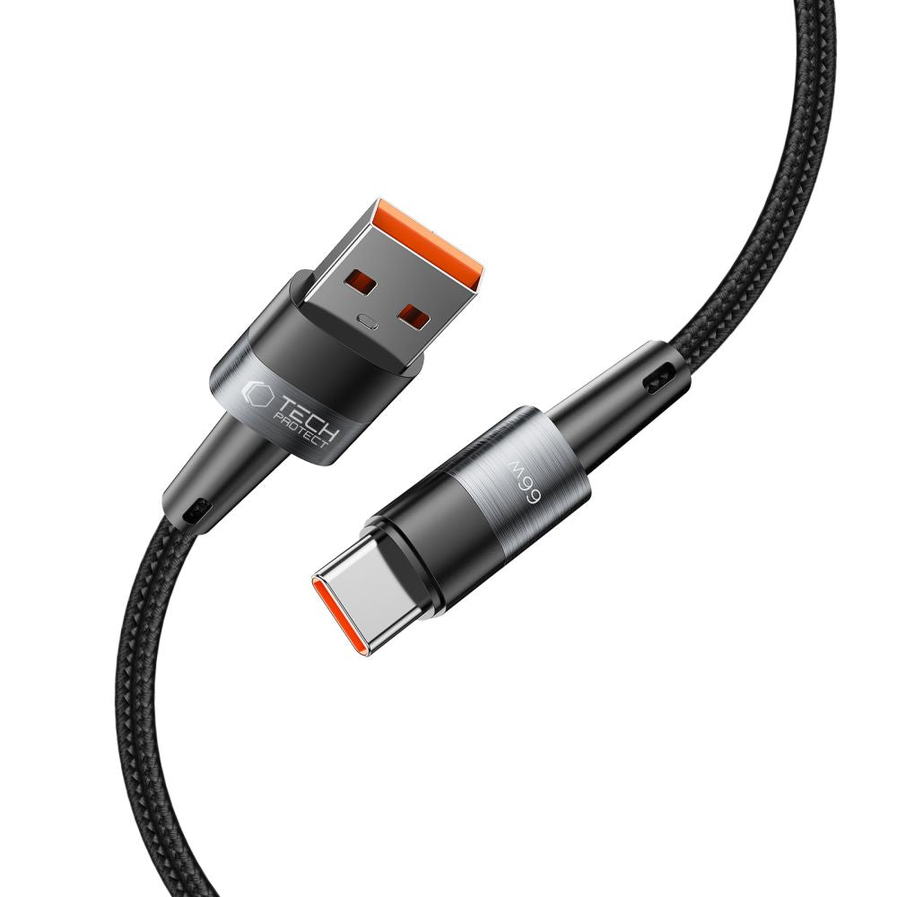 Tech-Protect UltraBoost USB-C / USB-C laidas 66W 6A 1m - pilkas -- Cell phone cables