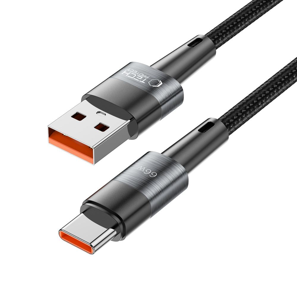 Tech-Protect UltraBoost USB-C / USB-C laidas 66W 6A 1m - pilkas -- Cell phone cables
