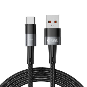 Tech-Protect UltraBoost USB-C / USB-C 66W 6A laidas 2m - pilkas -- Cell phone cables