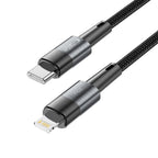 Tech-Protect UltraBoost Lightning / USB-C PD 20W 3A laidas 2m - pilkas -- Cell phone cables