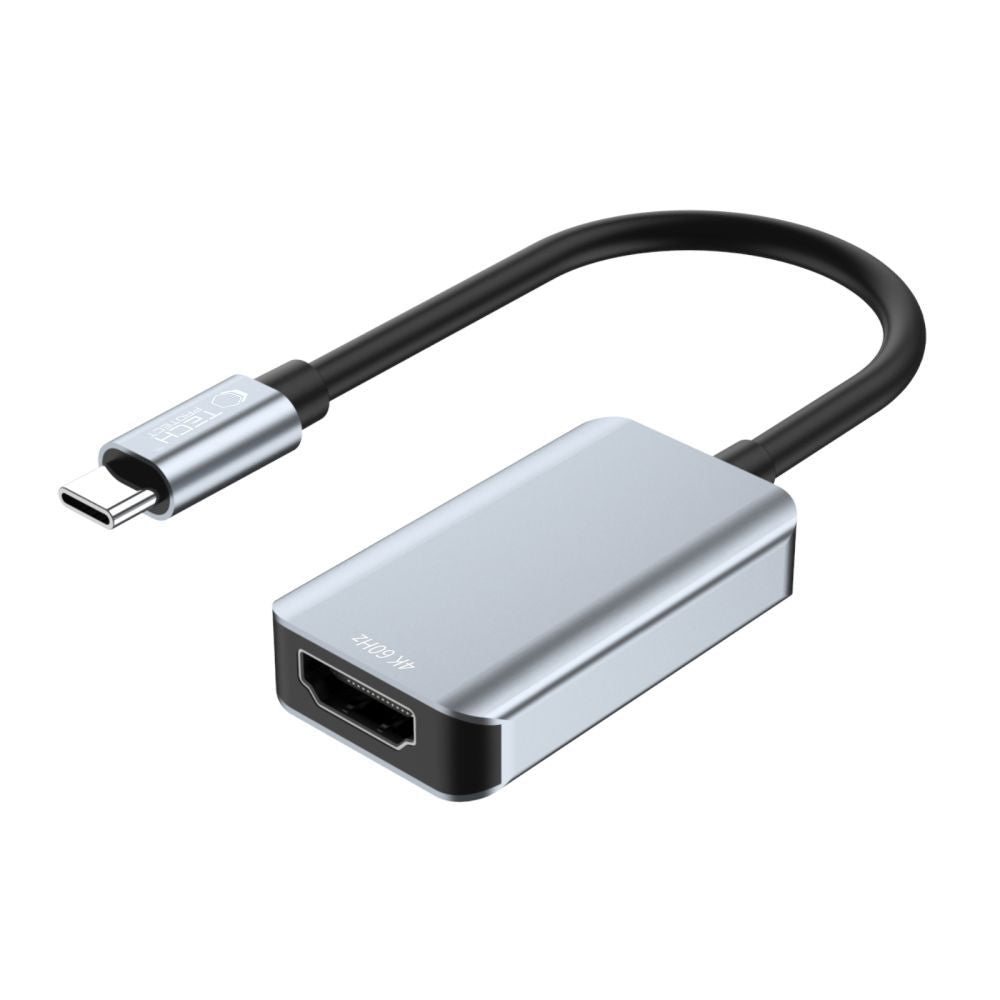„Tech-Protect UltraBoost“ USB-C (vyriškas) / HDMI (moteriškas) 4K 60 Hz adapteris – juodas -- USB Adapters