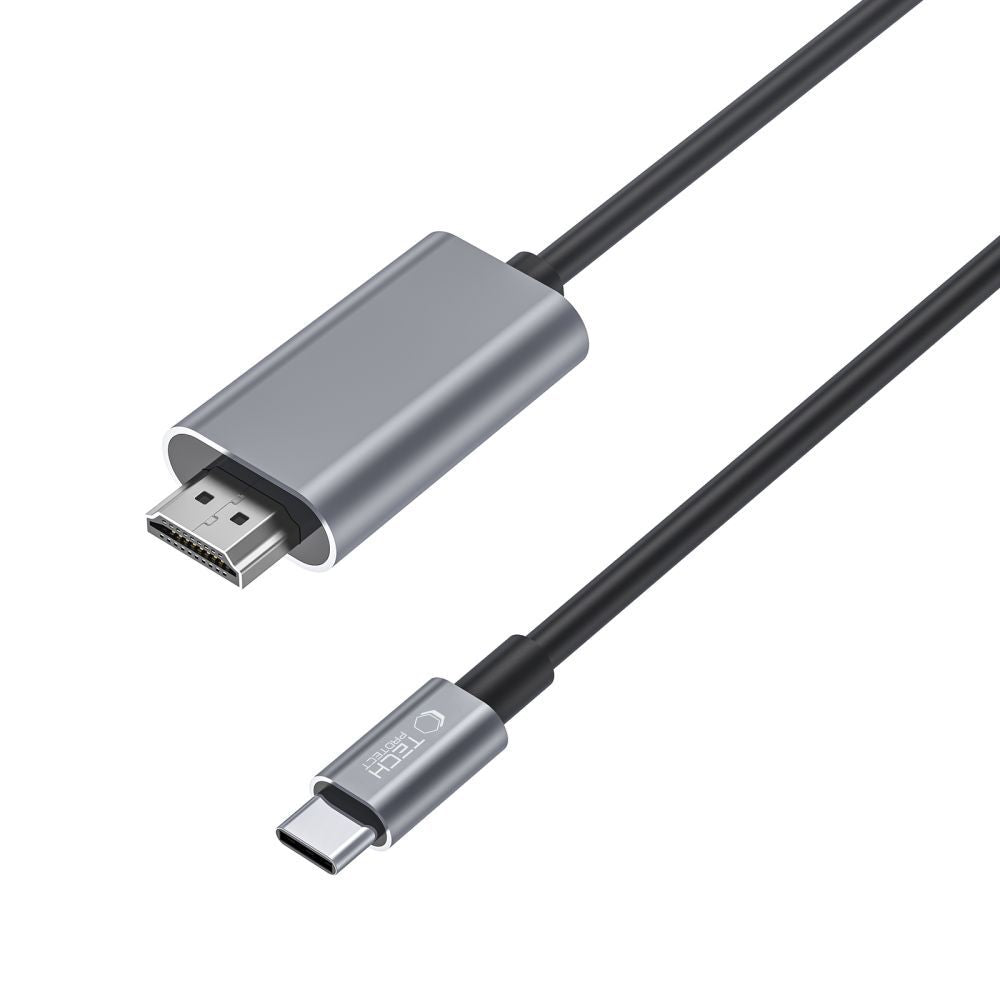 Tech-Protect UltraBoost USB-C / HDMI 4K 60Hz kabelis 2m - juodas -- Video Cables