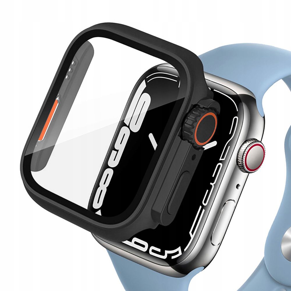 Tech-Protect Defense360 Apple Watch 44 mm dėklas – juoda/oranžinė -- Apple Watch 4