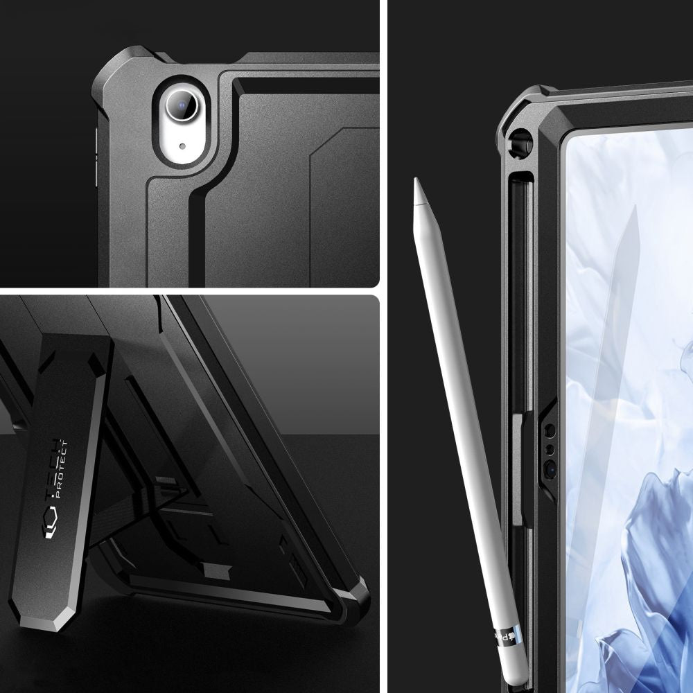 Tech-Protect Kevlar Pro dėklas iPad 10.9 2022 – juodas -- iPad 10.9" 2022