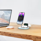 Tech-Protect Indukcinis įkroviklis QI15W-A27 3-in-1 su MagSafe stovu išmaniajam telefonui / Apple Watch / AirPods -...