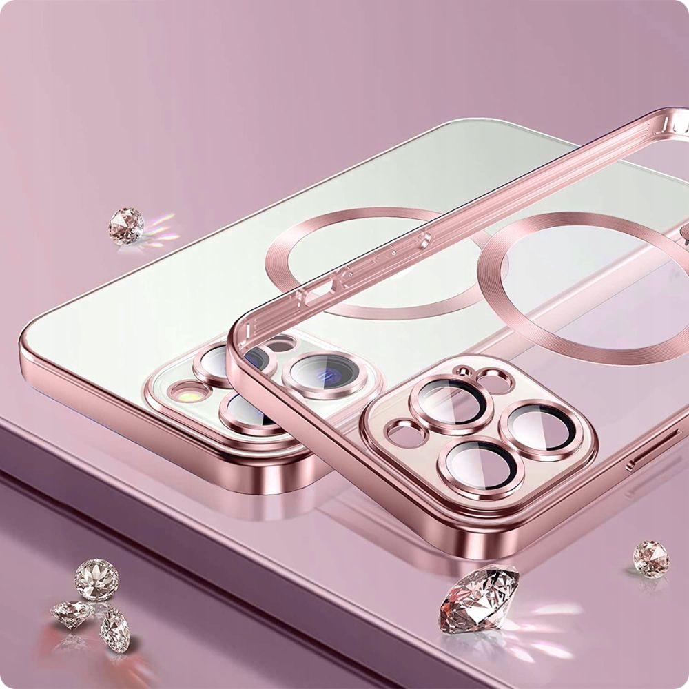 Tech-Protect MagShine MagSafe dėklas iPhone 12 – juodas -- iPhone 12