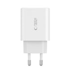 Tech-Protect NC30W įkroviklis 2x USB-C PD 30W / USB-A QC 3.0 - baltas -- Cell phone chargers