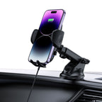 Tech-Protect CM15W-V1 automobilinis telefono laikiklis su 15W indukciniu įkrovikliu prietaisų skydui/oro angai - juodas...