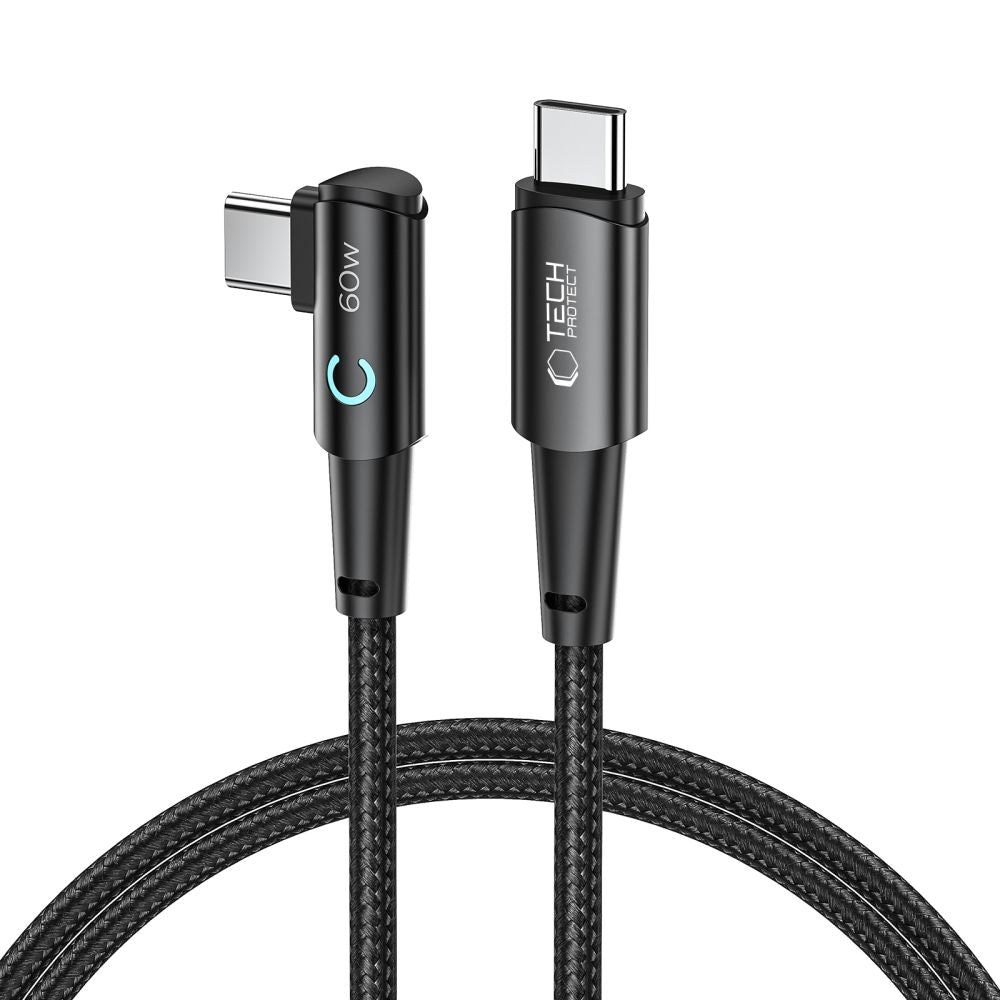 Tech-Protect UltraBoost L USB-C / USB-C 60W 6A laidas 1m - pilkas -- Cell phone cables